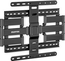 monTEK 2,8 cm (1,1 Zoll) ultradundanti televizoriaus rankinė, skirta 94-190 cm (37-75 Zoll) dideliems televizoriams, sunki, 59,9 kg, 4-fach getestet, voll bewegliche Gelenkhalterung, max. VESA 400 x 400 mm