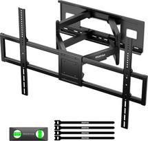 monTEK Vollbewegliche TV-Wandhalterung für 60-120-Zoll-Fernseher, vormontiert und robust, 120 kg, 3 x getestet, TV-Halterung mit werkzeuglosem Neigen/Schwenken/Verlängerung, max. VESA 900 x 600