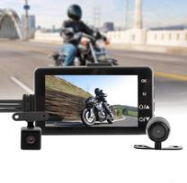 Motociklų įrašymo kamera Dash Cam Vandeniui atspari priekinė ir galinė motociklo kamera Dual Video HD 1080p