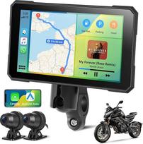 Motorrad Carplay Display 5 Zoll HD jutiklinis ekranas, belaidis CarPlay ir Android Auto, IP67 Wasserdicht, integruota vaizdo įrašymo kamera, skirta vairuotojams