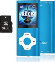 MP3 MP4 muzikos grotuvas su 16GB "MicroSD" atminties kortele Garso grotuvas Žiniasklaidos grotuvas FM radijas E-knyga Įmontuotas garsiakalbis Ilgas baterijos veikimo laikas 1,81 colio spalvotas ekranas Muzikinis grotuvas mėlynas