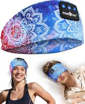 MUSICOZY "Bluetooth" miego ausinės, miego ausinės, šoninio miego ausinės, belaidės sporto ausinės, galvos juosta, 16+STD, skirtos jogai, treniruotėms, kelionėms, nemigai, technikos prietaisai vyrams / moterims