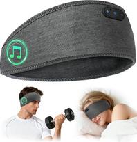 MUSICOZY Miego ausinės, bambuko miego ausinės su "Bluetooth" ausinėmis šoniniams miegaliams, belaidės sportinės ausinės su juosta 16+STD, skirtos jogai, treniruotėms, kelionėms ir nemigai