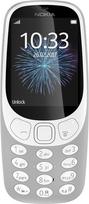 Nokia 3310 Single SIM mobilusis telefonas - vokiškos prekės (2,4 colio spalvotas ekranas, 2 MP kamera, "Bluetooth", radijas, MP3 grotuvas), pilkos spalvos