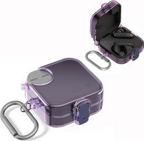 Nothing Buds Pro 2 Case for CMF Buds Pro 2 Skaidrus TPU ausinių dėklas su karabinu Candy Colors Minkštas ausinių dėklas, skirtas CMF Visiškai apsaugantis CMF nuo nieko Buds Pro 2 Purple
