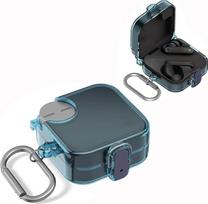 Nothing Buds Pro 2 Schutzhülle für CMF Buds Pro 2, skaidri TPU-Kopfhörerhülle mit Karabiner, Bonbonfarben, weiche Kopfhörer-Hülle, Rundumschutz für CMF von Nothing Buds Pro 2, Blau