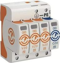 OBO "Bettermann" viršįtampių ribotuvas V20, 3 kontaktų + NPE 280 V