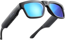 OhO Smart-Brille mit Full-HD-Kamera und offenem Ohr-Bluetooth-Lautsprecher, für Innen- und Außenbereich, UV400 polarisierte Gläser, für Damen und Herren,