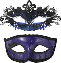 Oidea Maskerade Maske für Paare: Kurios kaukės: Funkelnde Strass filigrane venezianische Party Masken Halloween Kostüm Karneval Masken