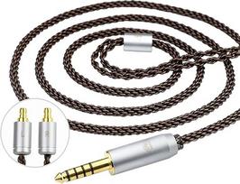 okcsc Sennheiser IE400 Pro ausinių pakaitinis kabelis, suderinamas su IE100 IE400 IE400 IE400 Pro IE500 Garso kokybė be nuostolių su subalansuota 4,4 mm garso jungtimi