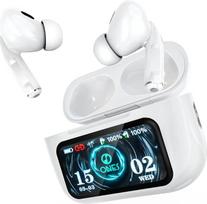 ONES "Bluetooth" ausinės su ANC, išmanusis dėklas, jutiklinis ekranas, programėlių parinkimas, ypač patikimas