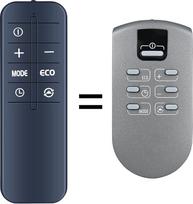 Pakaitinis nuotolinio valdymo pultas, skirtas "DeLonghi" TCH7915 TCH7915ER TCH7090 HFX60V20 keraminiam ventiliatoriniam šildytuvui (5511410151)
