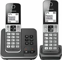 PANASONIC - TELEFONAS DECT DUO Noir - KX-TGD322FRG