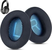 Patogūs medžiaginiai ausinių įdėklai "Bose QuietComfort 35/Qc35ii" ausinėms, suderinami su QC45, QC25, QC2, QC15/ Around-Ear 2 AE2i AE2w / SoundTrue ir SoundLink serijomis