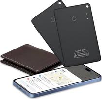 Piniginės sekimo kortelė 2 plonų 1,6 mm pakuotė, "Air Smart Tag" piniginės ieškiklio kortelė, suderinama su "Apple" Kur? (tik iOS), vandeniui atspari lagaminų, piniginių ir raktų daiktų paieškos priemonė, juoda