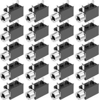 PJ316 20 PCB 3,5 mm 3 kontaktų moteriškas ausinių stereofoninis lizdas Audio Video juodas