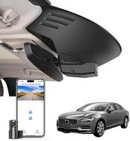 Priekinė 4K ir galinė 1080P prietaisų skydelio vaizdo kamera, pritaikyta "Volvo S90", "V90 Cross Country" ir "V90 2017 2018 2019 2020 2021" (A modelis), integruota OEM išvaizda, UHD 2160P vaizdo įrašas, "WiFi" ir programėlė, lengva įdiegti, 128GB kortelė