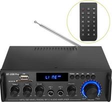 PROZOR Garso galios stereofoninis stiprintuvas "Bluetooth 5.0" stiprintuvas HiFi stereofoninis stiprintuvas su 2 kanalais, žemų dažnių ir aukštų dažnių derintuvu, nuotolinio valdymo pultu Skaitmeninis galios stiprintuvas Mini garso stiprintuvas, skirtas k