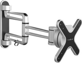 PureMounts STYLE-23C Wandhalterung für TV Geräte mit 33-69cm, VESA: 100x100, neigbar, schwenkbar, Wandabstand: 97-423mm, max: 15 kg, švarko spalvos