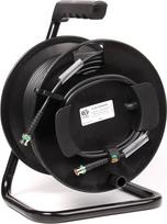R-SDI-3006N/030-30 m 4K-UHD 12G-SDI (0,8/3,75/6,0) vaizdo kabelis, sumontuotas ant kabelio laikiklio su BNC 4K-UHD - Viengubas laidininkas - Juodas - Lankstus PVC
