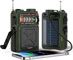 Raddy RE40 trumpųjų bangų radijo imtuvas FM-AM-SW, 4000 mAh retro radijo baterija, veikianti BT garsiakalbiu, su baltuoju triukšmu, SOS, palaiko USB, Micro SD kortelę
