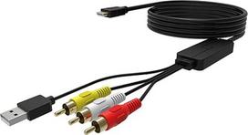 RCA į HDMI keitiklis, AV į HDMI adapteris, AV kompozitinis CVBS vaizdo ir garso keitiklio adapteris, palaikantis 1080P, skirtas PS2/PS3/STB/Xbox VHS/VCR/Blue-Ray DVD grotuvui (RCA į HDMI)