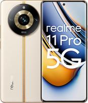 realme 11 Pro 5G 8 + 128GB išmanusis telefonas, 120 Hz išlenktas "Vision" ekranas, 100 MP OIS kamera su prožektoriumi, 5000 mAh talpos akumuliatorius, 67 W "Supervooc" įkrovimas, saulėlydžio smėlio spalvos