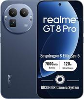 realme GT 8 Pro 5G išmanusis telefonas 16+512GB, 6,79 Zoll-Bildschirm, 120 Hz ekranas, 120-W-SuperVOOC-Ladung, 7000 mAh akumuliatorius, 300 MP kamera, Qualcomm Snapdragon 8 Elite Gen 5, IP69