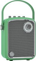 Retro stiliaus nešiojamasis "Bluetooth" garsiakalbis su rankena, senovinis dizainas, belaidis garsas (žalias)