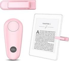 RF Fernbedienung zum Lesen für Kindle Paperwhite Oasis Scribe,Seitenwenden für Phone, iOS Android Tablets, Fernbedienung Phone, Kamera Videoaufzeichnung (Rose kleiner Clip)
