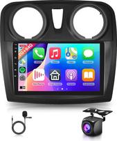 Rimoody 2G + 64G Android automobilinis radijas Renault Dacia Logan 2 Sandero B52 2012-2019 9 colių jutiklinio ekrano automobilinis radijas su belaidžiu Carplay Android automobiline navigacija GPS Bluetooth FM/RDS/EQ radijas WiFi