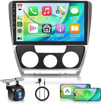 Rimoody 4+64G Wireless Carplay Android automobilinis radijas VW Skoda Octavia 2007-2014 10.1 colių HD automobilinis radijas su Android Car GPS Mirror Link Bluetooth FM/RDS/DAB/DVR/EQ/USB vairo valdymas atbuline eiga