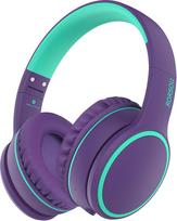RORSOU B10 "Bluetooth" ausinės per ausis, lengvos sulankstomos stereofoninių bosų belaidės ir laidinės ausinės su mikrofonu, 50 val. grojimo trukmė, garsumo valdymas, "Bluetooth 5.3" ausinės "iPad", kelionėms, planšetėms ir kompiuteriams (violetinės)