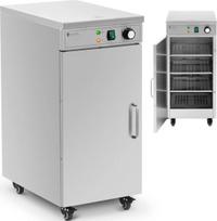 Royal Catering Plokščių šildytuvo šildymo spintelė ant ratukų, skirta iki 60 29 cm skersmens plokščių 600 W