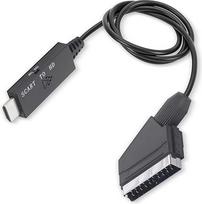 SCART į HDMI keitiklis, 1080P 60Hz 720P 60Hz HD vaizdo keitiklis SCART į HD multimedijos adapterį, SCART keitiklis Vaizdo jungties kabelis DC 5V Plug and Play