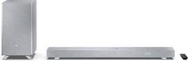 SHARP HT-SBW53121(SL) 3.1.2 "Dolby Atmos" garso juosta su belaidžiu žemų dažnių garsiakalbiu, 550 W, "Bluetooth", HDMI eARC, "Dolby Audio" - suderinta "Devialet" - sidabrinė