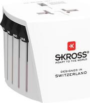 SKROSS "Muv Micro World Adapter", kompaktiškas adapterio kištukas, universalus kelionių adapteris, lengvas ir saugus prisijungimas prie daugiau kaip 220 vietovių