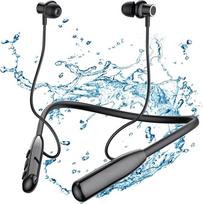 SOPPY ausinės ant kaklo "Bluetooth 5.3 In-Ear" ausinės su mikrofonu, belaidės ausinės, IPX6 sportinės belaidės ausinės bėgimui, lengvos ausinės, magnetinės ausinės su 30 valandų veikimo trukme