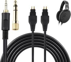 SOULWIT ausinių kabelis, skirtas Sennheiser HD660S/HD660S2/HD650/HD600/HD580/HD58X/HD565/HD545/HD535/HD525/HD265/Massdrop HD6XX, prailginimo kabelis su 3,5 mm kištuku ir 6,35 mm PVC adapteriu (1,2 m/4 col.)