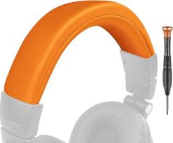 SOULWIT baltyminis odinis pakaitinis dangtelis, skirtas "Audio Technica ATH M50", "M50X", "M50XWH", "M50XBT", "M50XBT2", "M50S/LE" ausinėms Galvutė Galvutė, Galvutės remonto dalis, Galvutės priedai
