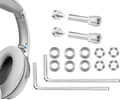 SOULWIT metalinių pasukamų kniedžių atsarginių dalių rinkinys, skirtas "Bose QuietComfort 35/QC35/QC35 II/QC45/QuietComfort SE (QC SE)/New Quiet Comfort" belaidėms ausinėms, vyrių varžtų priedai ir tarpinės