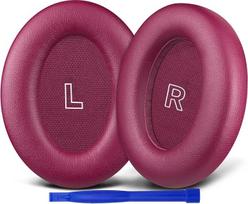 SOULWIT pakaitinės ausų pagalvėlės belaidėms ausinėms "Bose QC Ultra"/"New QuietComfort Ultra" (2 kartos), minkštesnės baltyminės odos pagalvėlės, didelio tankio putų triukšmo izoliacija