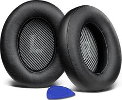 SOULWIT pakaitiniai ausų pagalvėlės Pakaitinės ausų pagalvėlės, skirtos "JBL Everest Elite 700" (modelis: V700NXT) ausinėms, ausų pagalvėlės su didelio tankio triukšmo izoliacijos putomis, minkštesnė baltyminė oda, juoda