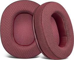 SOULWIT Profesionalūs pakaitiniai ausų įdėklai ATH Audio-Technica DJ ausinėms M50x / M50xBT / M50RD / M40X / M30x / M20x / MSR7 / SX1, ausų įdėklai su patvariu tinkliniu audiniu ir didelio tankio putomis