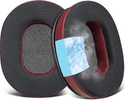 SOULWIT vėsinančios gelinės pakaitinės ausinių pagalvėlės "Audio-Technica ATH-M60X On-Ear" ausinėms, "Ice Silk" audinio pagalvėlė, didelio tankio putos