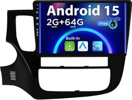 SXAUTO Android 15 IPS automobilinis radijas "Mitsubishi Outlander" (2012-2018 m.) - Integruotas "CarPlay" / "Android Car" - Nemokama atbulinės eigos kamera - 2G + 64G - Valdymas vairu DAB Fast Boot WiFi - 2 DIN 10,1 colio