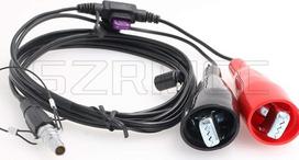 SZRMCC Trimble GPS RTK GNSS imtuvas 5700 5800 R6 R7 R8 R10 46125-20 Pakaitinis maitinimo kabelis su krokodilo spaustukais prie 0B 7 kontaktų