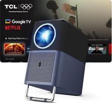 TCL A1s Beamer 4K Full HD, oficiali "Google TV" (APV/Netflix/Disney), 2 Dolby 8W, 600 ISO liumenų, Bluetooth ir WIFI, Autofokus, Trapezkorrektur, für Handy- und Spieleprojektion, Heimkino