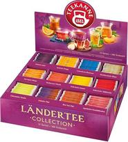 TEEKANNE Ländertee Collection Box 180 arbatos maišelių (387 g) - 12 veislių pasaulinis kelioninis arbatos rinkinys - vaisių arbata, žolelių arbata, žalioji arbata ir čai - dovanų dėžutė arbatos, dovanų dėžutė arbatos mėgėjams, įvairovė, degustacinis paket