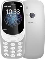 Telefonas "Nokia 3310 Dual SIM" pilkai baltas 2,4 colių integruota kamera "Bluetooth" FM radijas su italų kalba